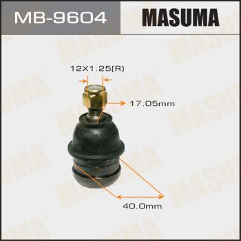 MASUMA MB-9604 - Шаровая опора, несущий / направляющий шарнир www.autospares.lv