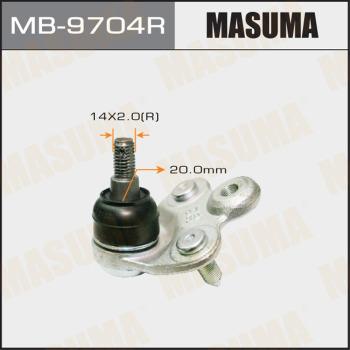 MASUMA MB-9704R - Balst / Virzošais šarnīrs autospares.lv