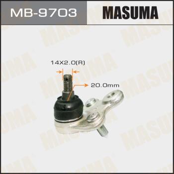 MASUMA MB-9703 - Balst / Virzošais šarnīrs autospares.lv