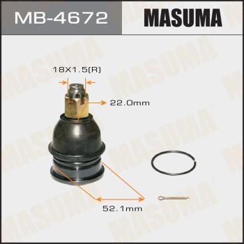 MASUMA MB-4672 - Balst / Virzošais šarnīrs www.autospares.lv