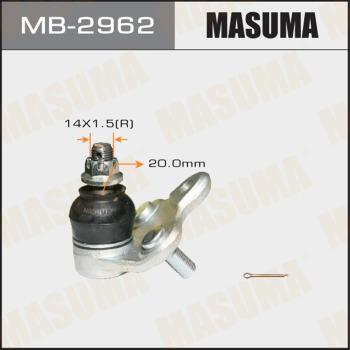 MASUMA MB-2962 - Шаровая опора, несущий / направляющий шарнир www.autospares.lv