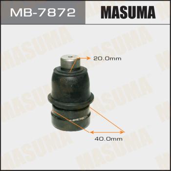 MASUMA MB-7872 - Шаровая опора, несущий / направляющий шарнир www.autospares.lv