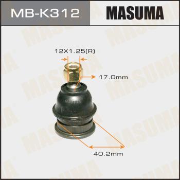 MASUMA MB-K312 - Шаровая опора, несущий / направляющий шарнир www.autospares.lv