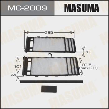 MASUMA MC-2009 - Filtrs, Salona telpas gaiss www.autospares.lv