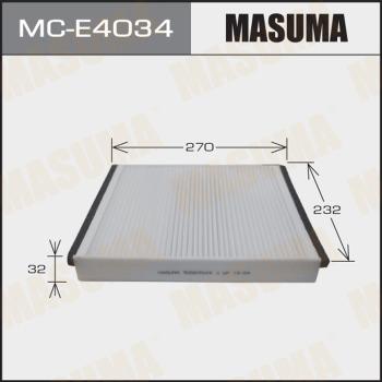 MASUMA MC-E4034 - Фильтр воздуха в салоне www.autospares.lv