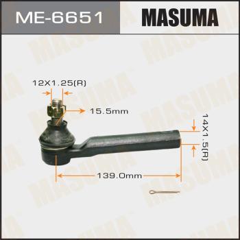 MASUMA ME-6651 - Stūres šķērsstiepņa uzgalis www.autospares.lv