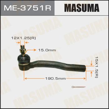 MASUMA ME-3751R - Stūres šķērsstiepņa uzgalis www.autospares.lv