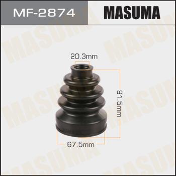 MASUMA MF-2874 - Пыльник, приводной вал www.autospares.lv