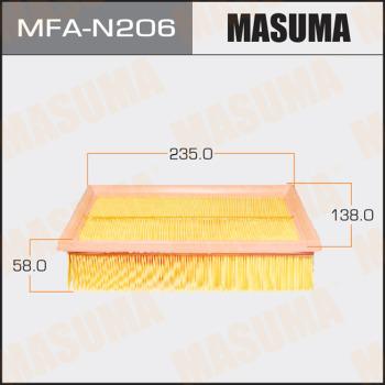 MASUMA MFA-N206 - Gaisa filtrs www.autospares.lv