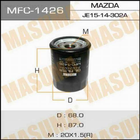 MASUMA MFC-1426 - Eļļas filtrs autospares.lv