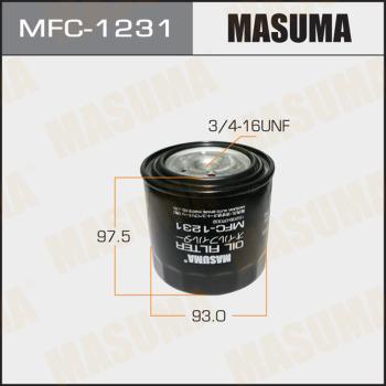 MASUMA MFC-1231 - Eļļas filtrs autospares.lv