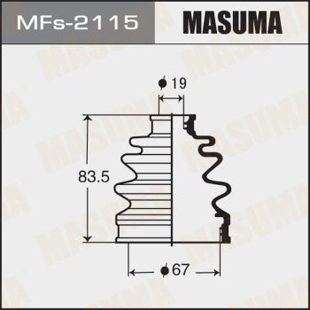 MASUMA MFs-2115 - Пыльник, приводной вал www.autospares.lv