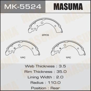 MASUMA MK-5524 - Bremžu loku komplekts autospares.lv