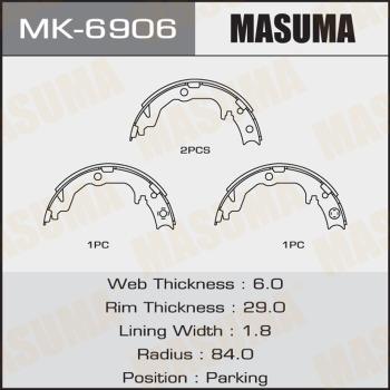 MASUMA MK-6906 - Bremžu loku komplekts www.autospares.lv