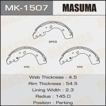 MASUMA MK-1507 - Bremžu loku komplekts autospares.lv