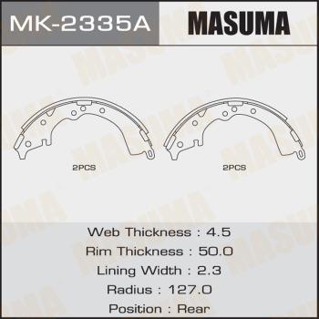 MASUMA MK-2335A - Brake Shoe Set www.autospares.lv