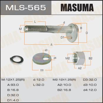 MASUMA MLS-565 - Riteņu sagāzuma regulēšanas skrūve www.autospares.lv