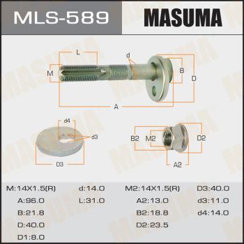 MASUMA MLS-589 - Riteņu sagāzuma regulēšanas skrūve www.autospares.lv