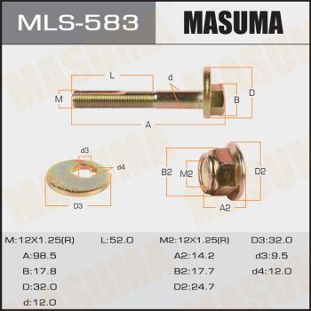 MASUMA MLS-583 - Riteņu sagāzuma regulēšanas skrūve www.autospares.lv