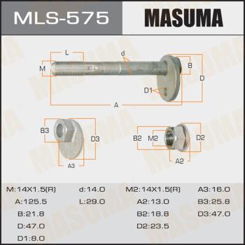 MASUMA MLS-575 - Riteņu sagāzuma regulēšanas skrūve www.autospares.lv