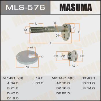 MASUMA MLS-576 - Riteņu sagāzuma regulēšanas skrūve www.autospares.lv