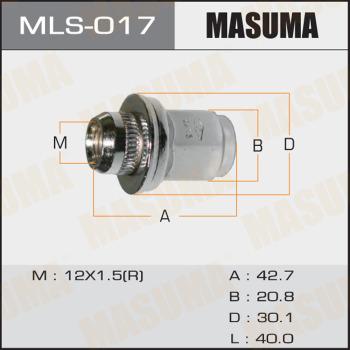 MASUMA MLS-017 - Riteņa stiprināsanas uzgrieznis autospares.lv