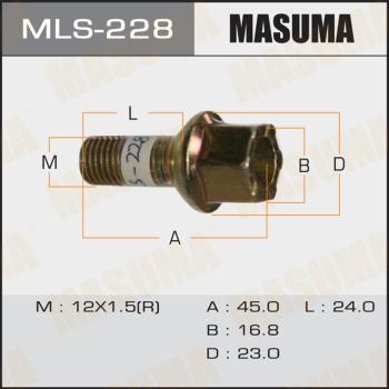 MASUMA MLS-228 - Wheel Bolt www.autospares.lv