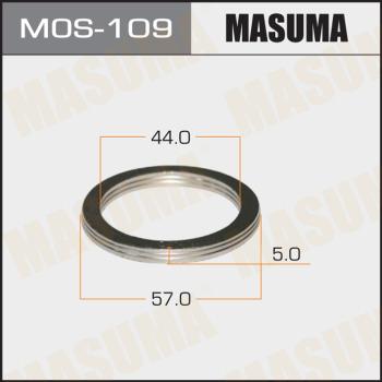 MASUMA MOS-109 - Blīvgredzens, Izplūdes caurule www.autospares.lv