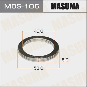 MASUMA MOS-106 - Blīvgredzens, Izplūdes caurule www.autospares.lv