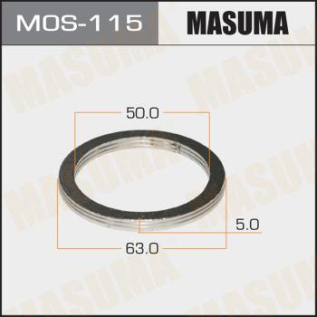 MASUMA MOS-115 - Blīvgredzens, Izplūdes caurule www.autospares.lv