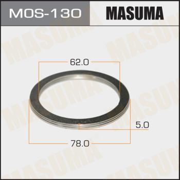 MASUMA MOS-130 - Blīvgredzens, Izplūdes caurule www.autospares.lv