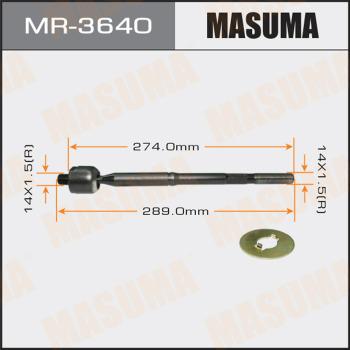 MASUMA MR3640 - Aksiālais šarnīrs, Stūres šķērsstiepnis www.autospares.lv