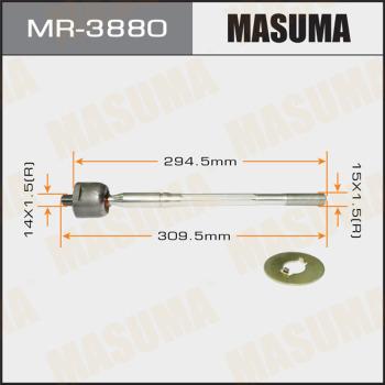 MASUMA MR-3880 - Aksiālais šarnīrs, Stūres šķērsstiepnis www.autospares.lv