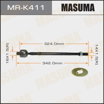 MASUMA MR-K411 - Осевой шарнир, рулевая тяга www.autospares.lv