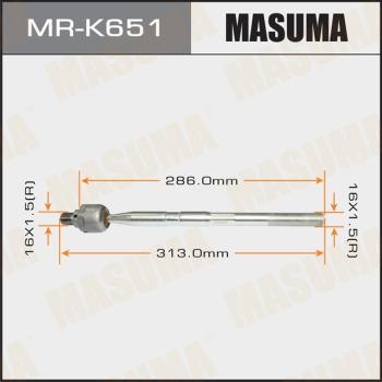 MASUMA MR-K651 - Aksiālais šarnīrs, Stūres šķērsstiepnis www.autospares.lv