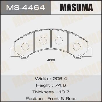 MASUMA MS-4464 - Bremžu loku komplekts www.autospares.lv