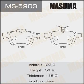 MASUMA MS-5903 - Bremžu loku komplekts autospares.lv