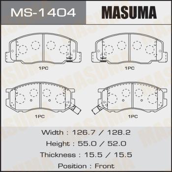 MASUMA MS-1404 - Bremžu loku komplekts autospares.lv