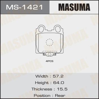 MASUMA MS-1421 - Bremžu loku komplekts autospares.lv