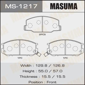 MASUMA MS-1217 - Brake Shoe Set www.autospares.lv