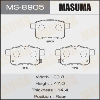 MASUMA MS-8905 - Bremžu loku komplekts autospares.lv