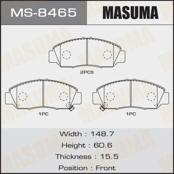 MASUMA MS-8465 - Brake Shoe Set www.autospares.lv