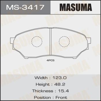 MASUMA MS-3417 - Bremžu loku komplekts www.autospares.lv