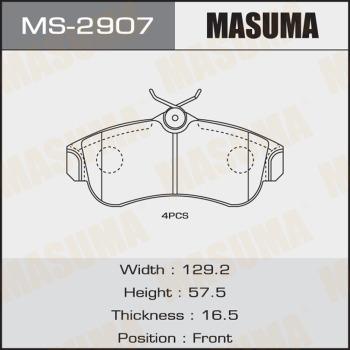 MASUMA MS-2907 - Bremžu loku komplekts autospares.lv