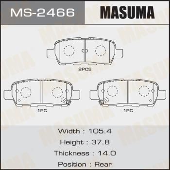 MASUMA MS-2466 - Bremžu loku komplekts www.autospares.lv