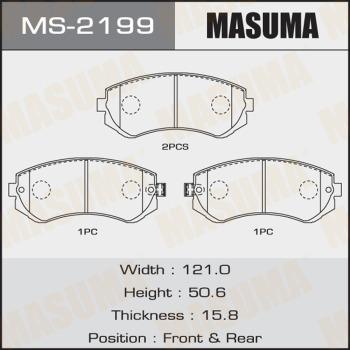 MASUMA MS-2199 - Bremžu loku komplekts www.autospares.lv