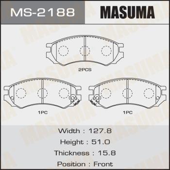 MASUMA MS-2188 - Bremžu loku komplekts autospares.lv