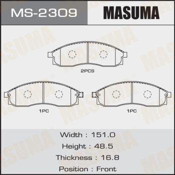 MASUMA MS-2309 - Bremžu loku komplekts www.autospares.lv