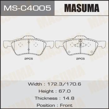 MASUMA MS-C4005 - Bremžu loku komplekts autospares.lv