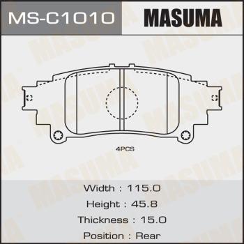 MASUMA MS-C1010 - Bremžu loku komplekts autospares.lv